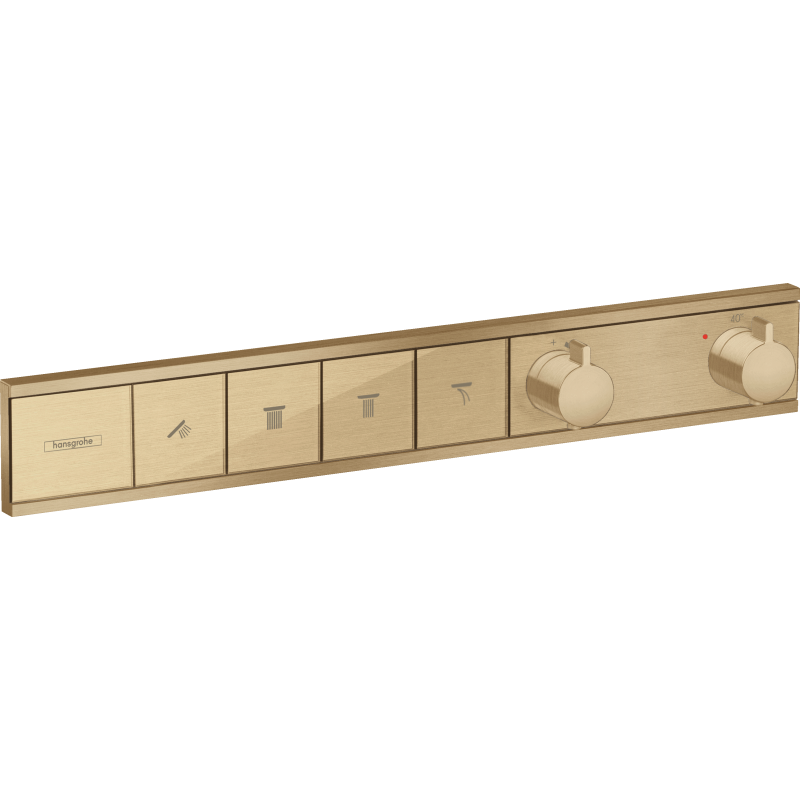 Bateria termostatyczna do 4 odbiorników, podtynkowa Brąz Szczotkowany RainSelect HANSGROHE 15382140