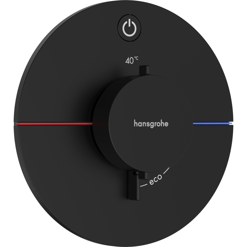 Bateria termostatyczna do 1 odbiornika, podtynkowa Czarny Matowy ShowerSelect Comfort S HANSGROHE 15553670