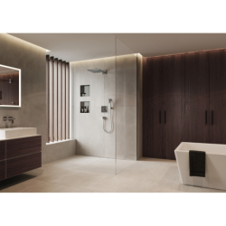 Bateria termostatyczna do 2 odbiorników, podtynkowa Czarny Chrom Szczotkowany ShowerSelect Comfort S HANSGROHE 15554340