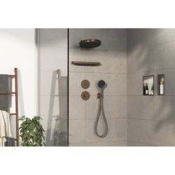 Zawór odcinający do 3 odbiorników, podtynkowy Brąz Szczotkowany ShowerSelect Comfort S HANSGROHE 15558140