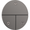 Zawór odcinający do 3 odbiorników, podtynkowy Czarny Chrom Szczotkowany ShowerSelect Comfort S HANSGROHE 15558340