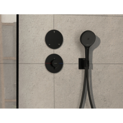 Zawór odcinający do 3 odbiorników, podtynkowy Czarny Matowy ShowerSelect Comfort S HANSGROHE 15558670