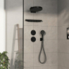 Zawór odcinający do 3 odbiorników, podtynkowy Czarny Matowy ShowerSelect Comfort S HANSGROHE 15558670