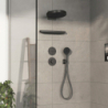 Bateria termostatyczna, podtynkowa Czarny Chrom Szczotkowany ShowerSelect Comfort S HANSGROHE 15559340