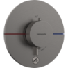 Bateria termo. do 1 odbiornika z dodatkowym wyjściem, podtynkowa Czarny Chrom brushed ShowerSelect Comfort S HANSGROHE 15562340