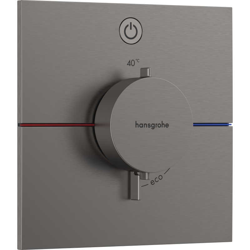 Bateria termostatyczna do 1 odbiornika, podtynkowa Czarny Chrom Szczotkowany ShowerSelect Comfort E HANSGROHE 15571340