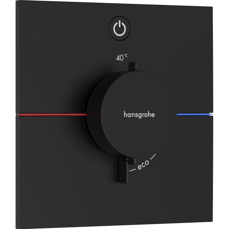 Bateria termostatyczna do 1 odbiornika, podtynkowa Czarny Matowy ShowerSelect Comfort E HANSGROHE 15571670