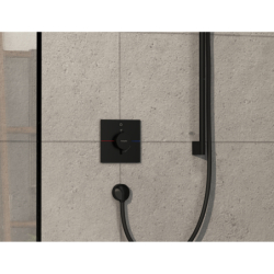 Bateria termostatyczna do 1 odbiornika, podtynkowa Czarny Matowy ShowerSelect Comfort E HANSGROHE 15571670