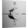 Bateria termostatyczna do 2 odbiorników, podtynkowa Chrom ShowerSelect Comfort E HANSGROHE 15572000