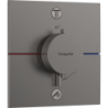 Bateria termostatyczna do 2 odbiorników, podtynkowa Czarny Chrom Szczotkowany ShowerSelect Comfort E HANSGROHE 15572340