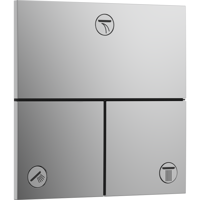 Zawór odcinający do 3 odbiorników, podtynkowy Chrom ShowerSelect Comfort E HANSGROHE 15573000