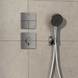 Zawór odcinający do 3 odbiorników, podtynkowy Chrom ShowerSelect Comfort E HANSGROHE 15573000