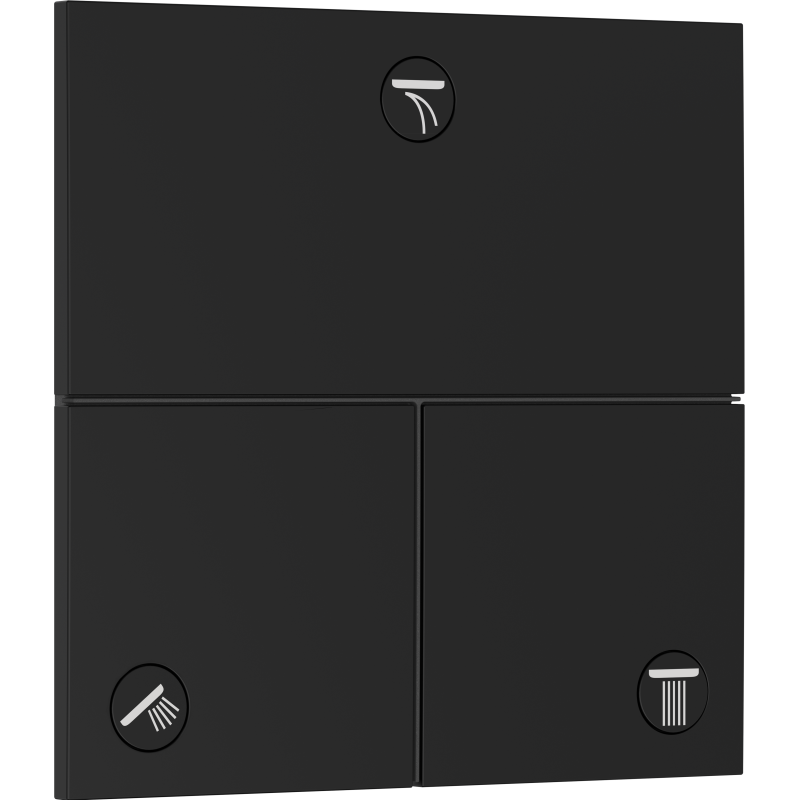 Zawór odcinający do 3 odbiorników, podtynkowy Czarny Matowy ShowerSelect Comfort E HANSGROHE 15573670