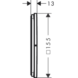 Zawór odcinający do 3 odbiorników, podtynkowy Czarny Matowy ShowerSelect Comfort E HANSGROHE 15573670