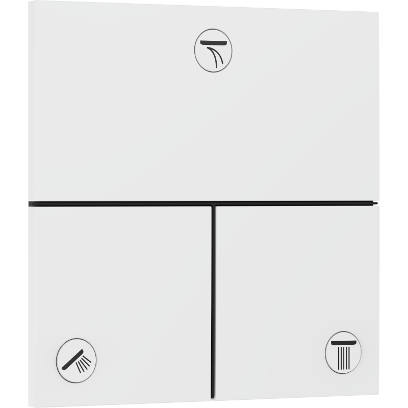 Zawór odcinający do 3 odbiorników, podtynkowy Biały Matowy ShowerSelect Comfort E HANSGROHE 15573700