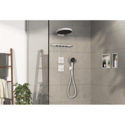 Zawór odcinający do 3 odbiorników, podtynkowy Biały Matowy ShowerSelect Comfort E HANSGROHE 15573700
