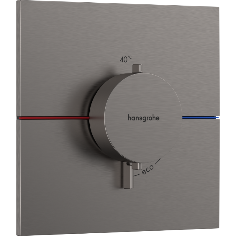 Bateria termostatyczna, podtynkowa Czarny Chrom Szczotkowany ShowerSelect Comfort E HANSGROHE 15574340
