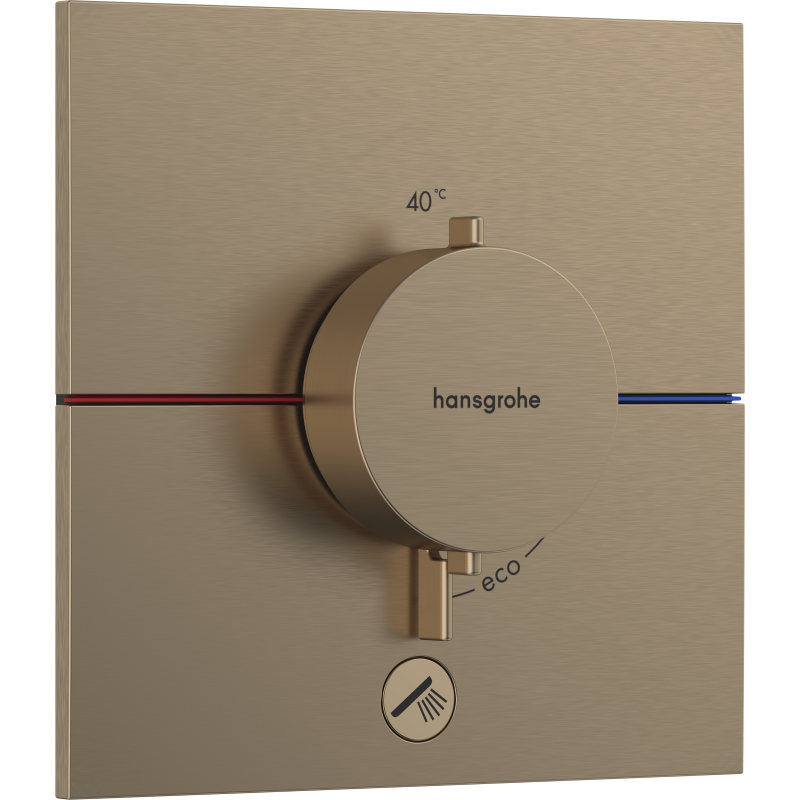 Bateria termo. do 1 odbiornika z dodatkowym wyjściem, podtynkowa Brąz Szczotkowany ShowerSelect Comfort E HANSGROHE 15575140