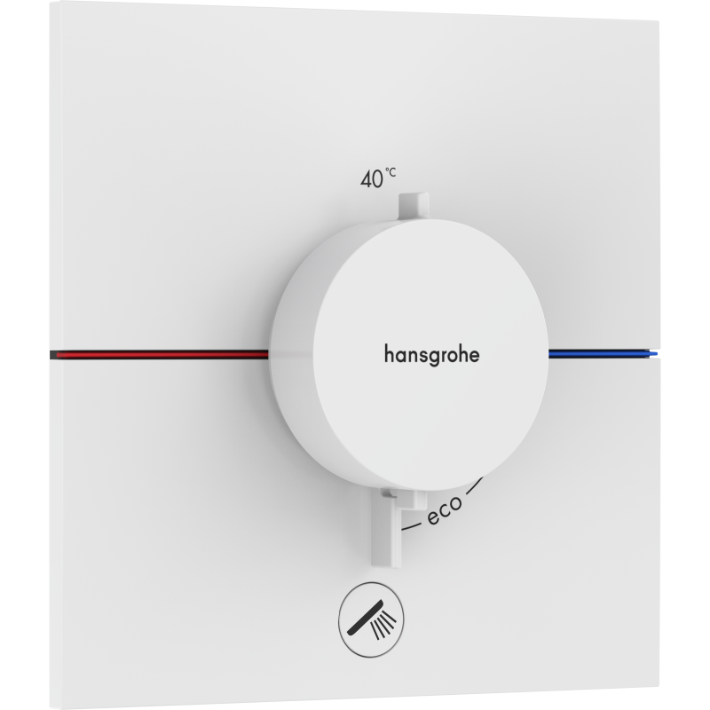 Bateria termostatyczna do 1 odbiornika z dodatkowym wyjściem, podtynkowa Biały Matowy ShowerSelect Comfort E HANSGROHE 15575700