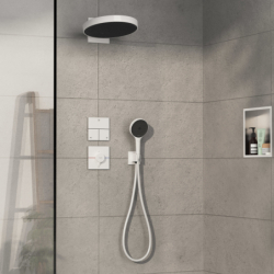 Bateria termostatyczna do 1 odbiornika z dodatkowym wyjściem, podtynkowa Biały Matowy ShowerSelect Comfort E HANSGROHE 15575700