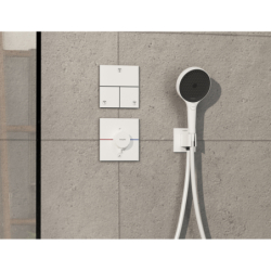 Bateria termostatyczna do 1 odbiornika z dodatkowym wyjściem, podtynkowa Biały Matowy ShowerSelect Comfort E HANSGROHE 15575700
