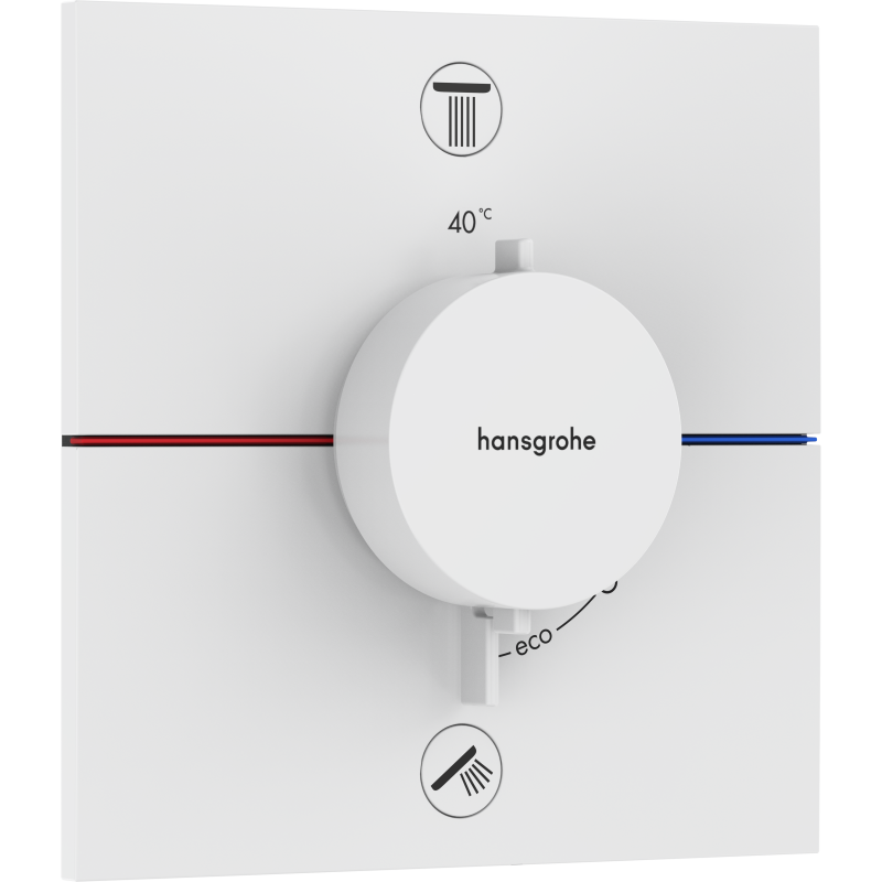 Bateria termostatyczna do 2 odbiorników, podtynkowa Biały Matowy ShowerSelect Comfort E HANSGROHE 15578700