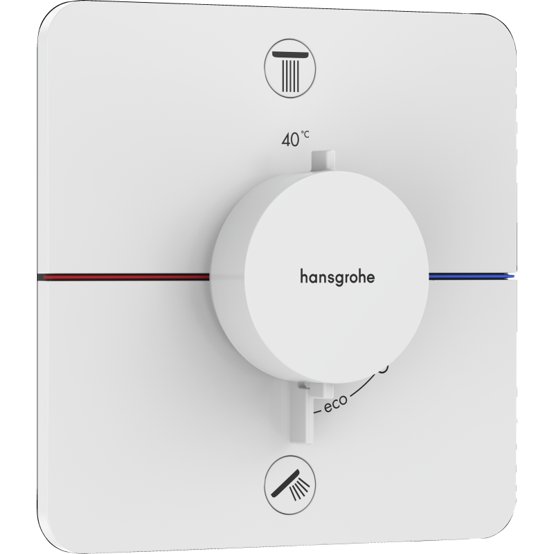 Bateria termostatyczna do 2 odbiorników, podtynkowa Biały Matowy ShowerSelect Comfort Q HANSGROHE 15586700