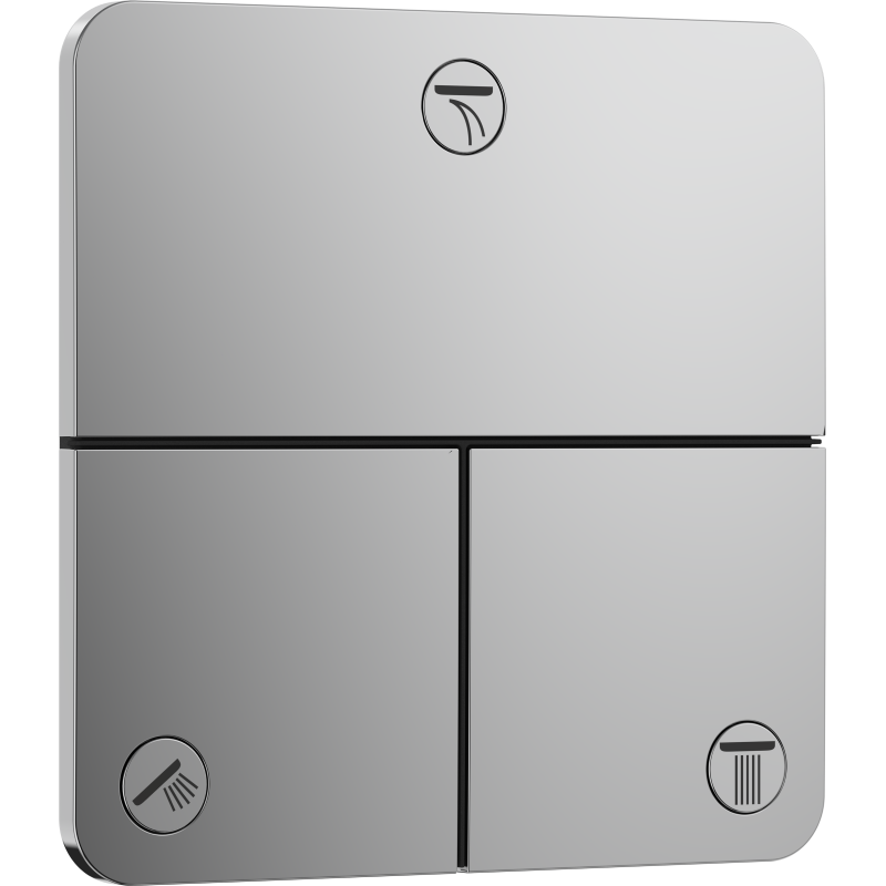 Zawór odcinający do 3 odbiorników, podtynkowy Chrom ShowerSelect Comfort Q HANSGROHE 15587000