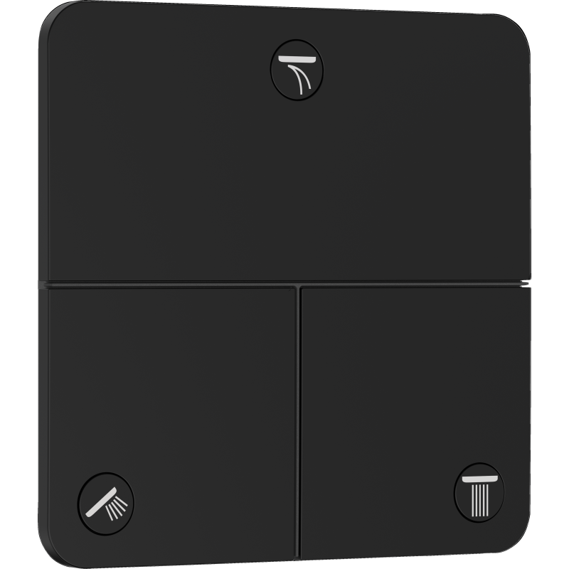 Zawór odcinający do 3 odbiorników, podtynkowy Czarny Matowy ShowerSelect Comfort Q HANSGROHE 15587670