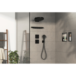 Zawór odcinający do 3 odbiorników, podtynkowy Czarny Matowy ShowerSelect Comfort Q HANSGROHE 15587670