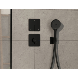 Zawór odcinający do 3 odbiorników, podtynkowy Czarny Matowy ShowerSelect Comfort Q HANSGROHE 15587670
