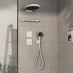 Zawór odcinający do 3 odbiorników, podtynkowy Biały Matowy ShowerSelect Comfort Q HANSGROHE 15587700