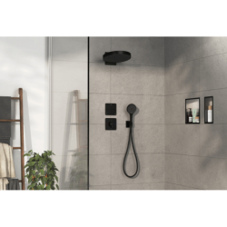 Bateria termostatyczna do 1 odbiornika z dodatkowym wyjściem, podtynkowa Czarny Matowy ShowerSelect Comfort Q HANSGROHE 15589670