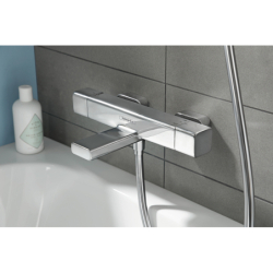 Bateria wannowa, termostatyczna, natynkowa Chrom Ecostat E HANSGROHE 15774000