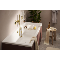 Główka prysznicowa 100 1jet EcoSmart+, Slim Złoty Optyczny Polerowany Pulsify S HANSGROHE 24126990