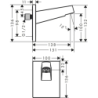Przyłącze ścienne do głowicy prysznicowej 260 Biały Matowy Pulsify HANSGROHE 24149700