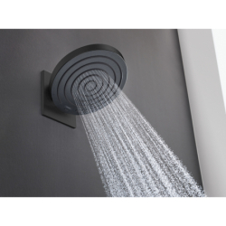 Głowica prysznicowa 260 2jet z przyłączem ściennym Czarny Matowy Pulsify S HANSGROHE 24150670
