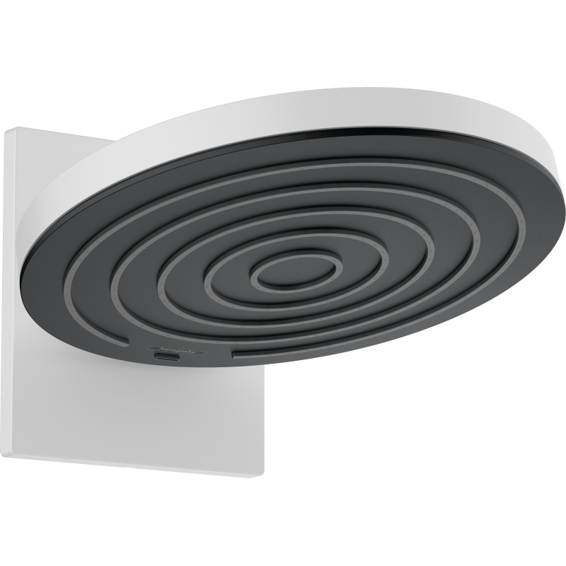 Głowica prysznicowa 260 2jet z przyłączem ściennym Biały Matowy Pulsify S HANSGROHE 24150700