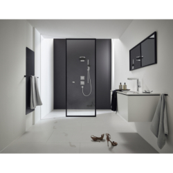 Głowica prysznicowa 260 2jet EcoSmart z przyłączem ściennym Chrom Pulsify S HANSGROHE 24151000