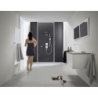 Głowica prysznicowa 260 2jet EcoSmart z przyłączem ściennym Biały Matowy Pulsify S HANSGROHE 24151700