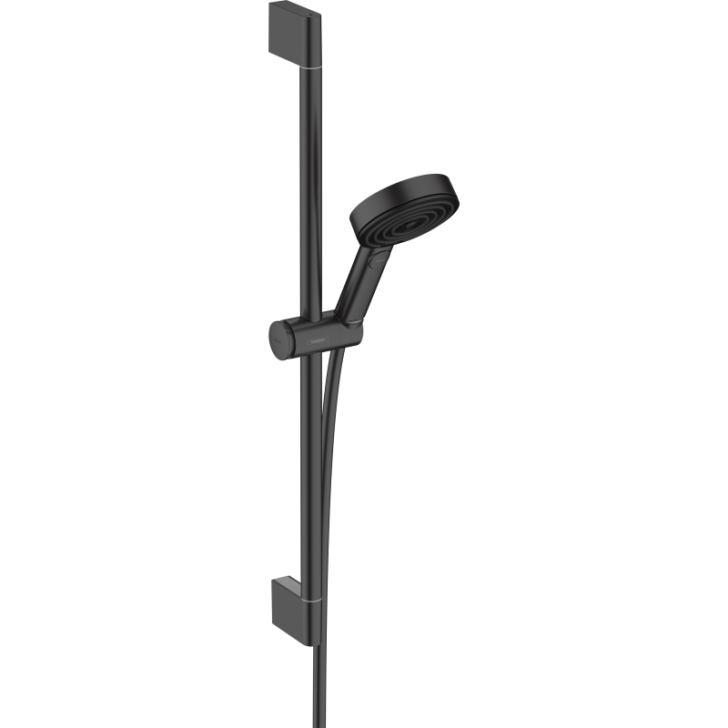 Zestaw prysznicowy 105 3jet Relaxation z drążkiem 65 cm Czarny Matowy Pulsify Select S HANSGROHE 24160670