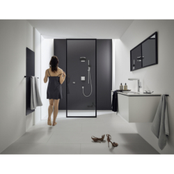 Zestaw prysznicowy 105 3jet Relaxation EcoSmart z drążkiem 65 cm Chrom Pulsify Select S HANSGROHE 24161000