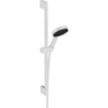 Zestaw prysznicowy 105 3jet Relaxation EcoSmart z drążkiem 65 cm Biały Matowy Pulsify Select S HANSGROHE 24161700