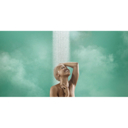 Zestaw prysznicowy 105 3jet Relaxation EcoSmart z drążkiem 65 cm Biały Matowy Pulsify Select S HANSGROHE 24161700