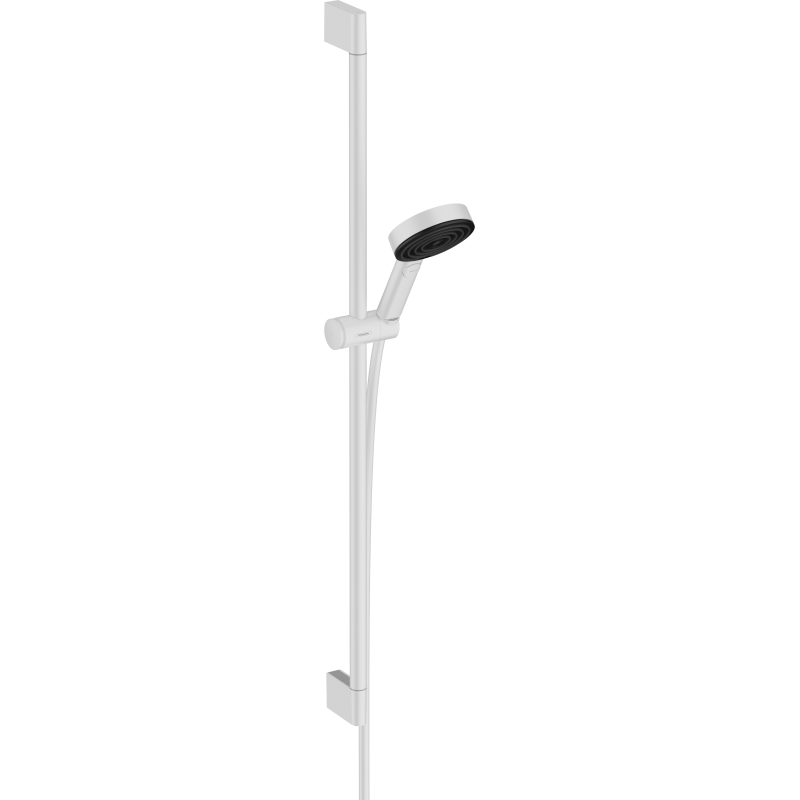 Zestaw prysznicowy 105 3jet Relaxation EcoSmart z drążkiem 90 cm Biały Matowy Pulsify Select S HANSGROHE 24171700