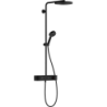 Komplet prysznicowy 260 1jet z termostatem ShowerTablet Select 400 Czarny Matowy Pulsify S HANSGROHE 24220670