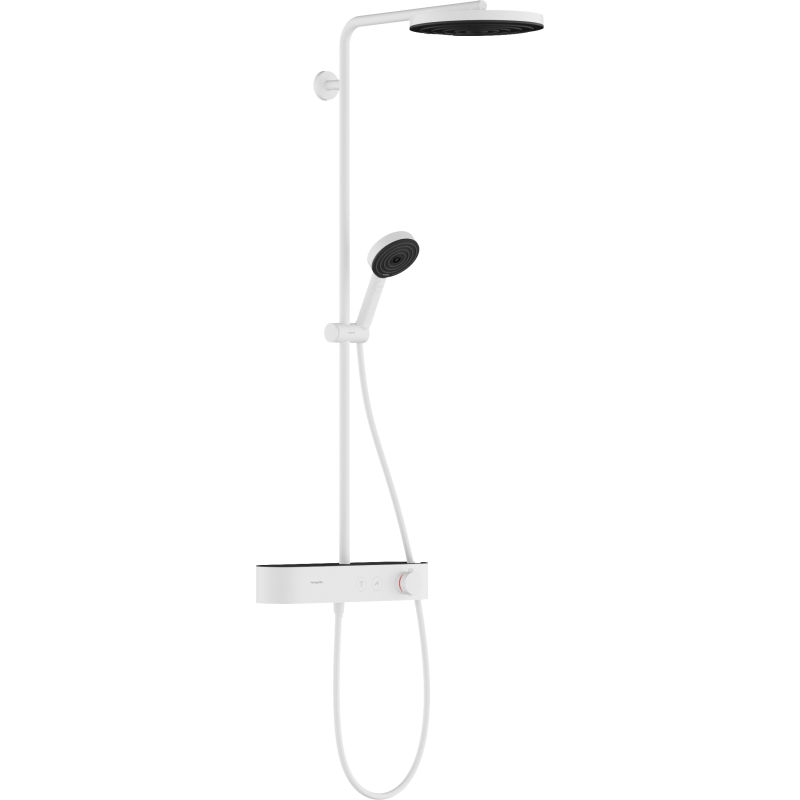Komplet prysznicowy 260 1jet z termostatem ShowerTablet Select 400 Biały Matowy Pulsify S HANSGROHE 24220700