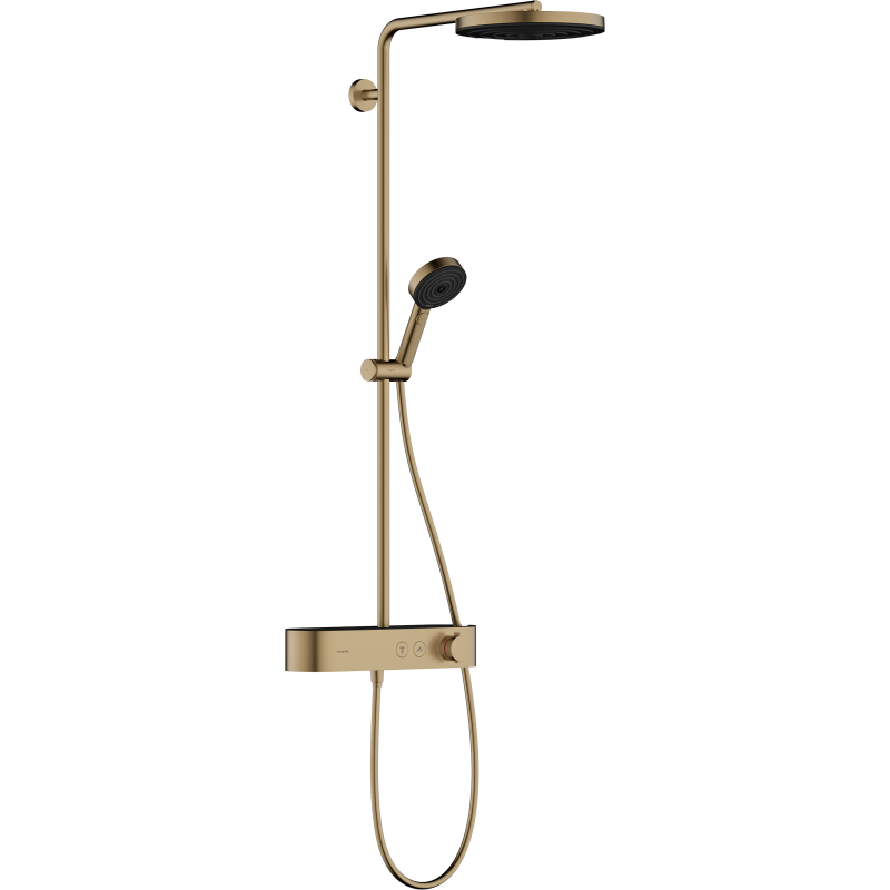Komplet prysznicowy 260 1jet EcoSmart z termostatem ShowerTablet Select 400 Brąz Szczotkowany Pulsify S HANSGROHE 24221140