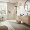 Komplet prysznicowy 260 1jet EcoSmart z termostatem ShowerTablet Select 400 Brąz Szczotkowany Pulsify S HANSGROHE 24221140