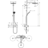 Komplet prysznicowy 260 1jet EcoSmart z termostatem ShowerTablet Select 400 Brąz Szczotkowany Pulsify S HANSGROHE 24221140